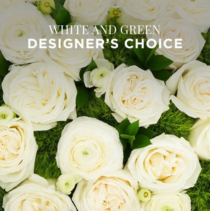 Designers Choice - Crisp White and Green