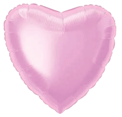 Light pink heart-shaped balloon, perfect for celebrating love and special occasions.